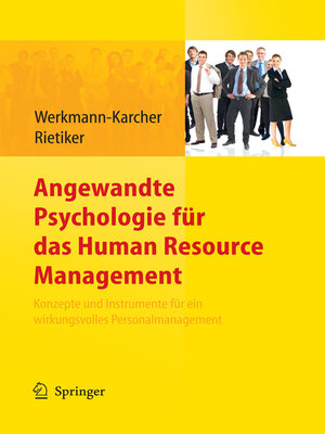 cover image of Angewandte Psychologie für das Human Resource Management. Konzepte und Instrumente für ein wirkungsvolles Personalmanagement